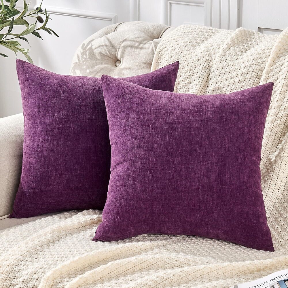 7292 Decorative Throw Pillow Covers 16x16 Inch Set of 2, Super Soft
